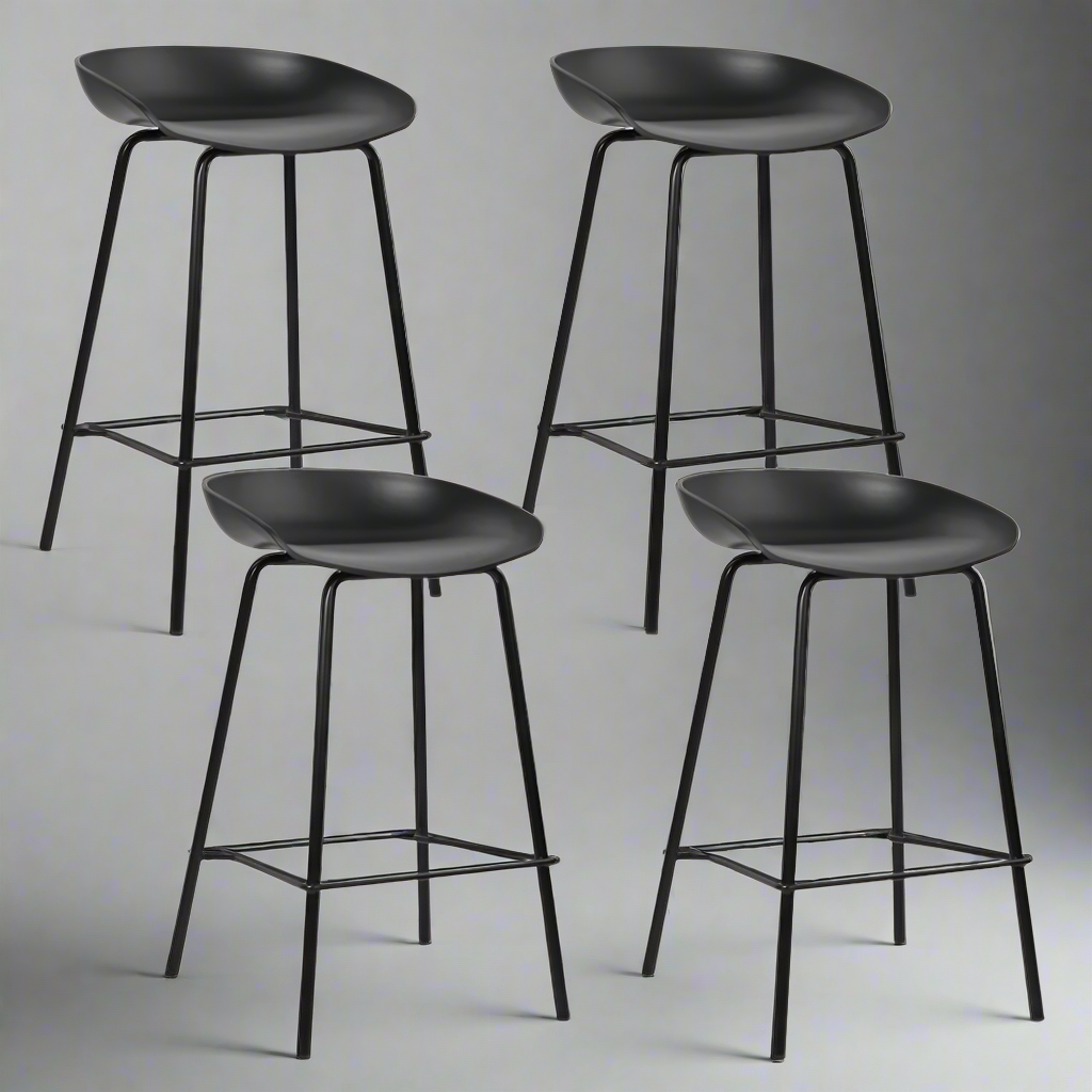 Finn Bar Stools Metal x4