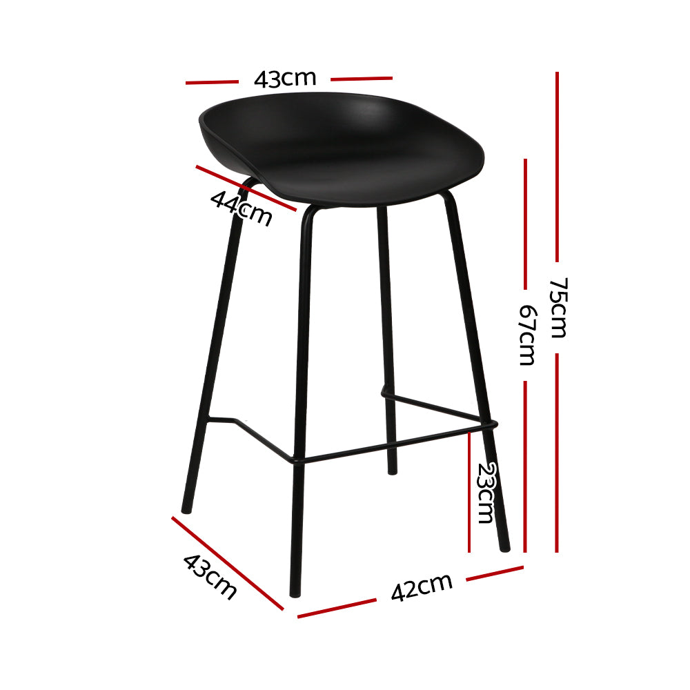 Finn Bar Stools Metal x4