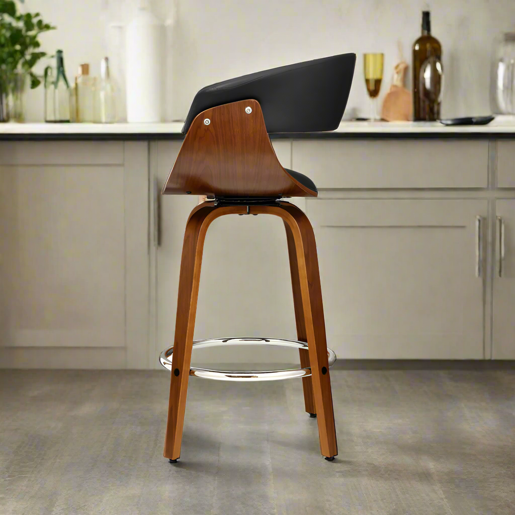 Amaris Bar Stools Leather with Armrest