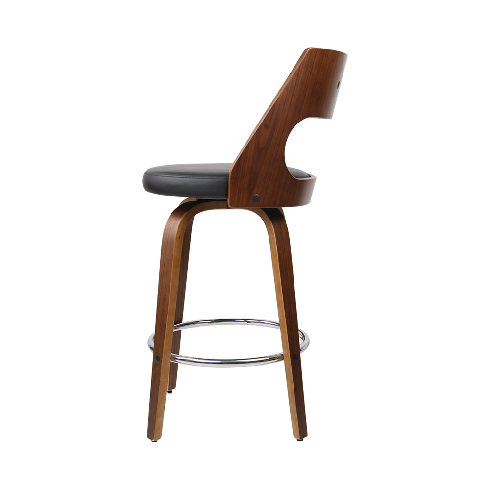 Eden Bar Stools Swivel Leather Chair x4