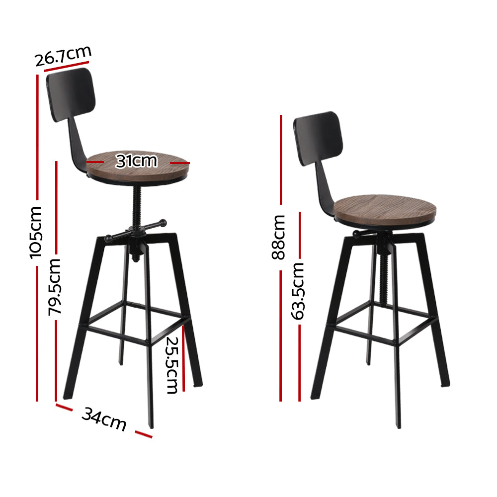 Elara Bar Stools Vintage Metal Chair