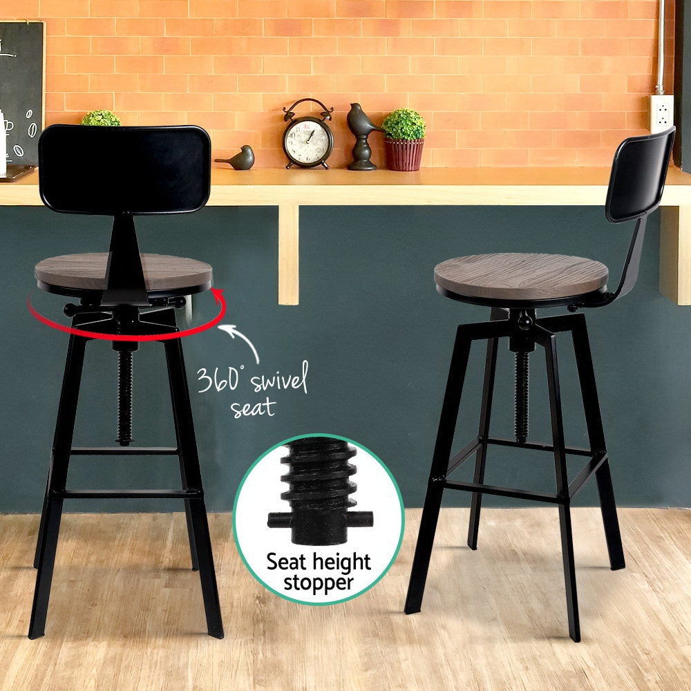 Elara Bar Stools Vintage Metal Chair