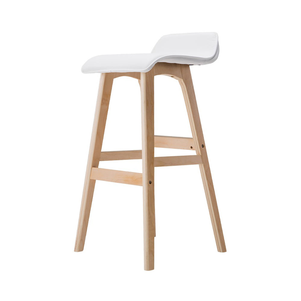 Silva Bar Stools Wooden Stool White x2