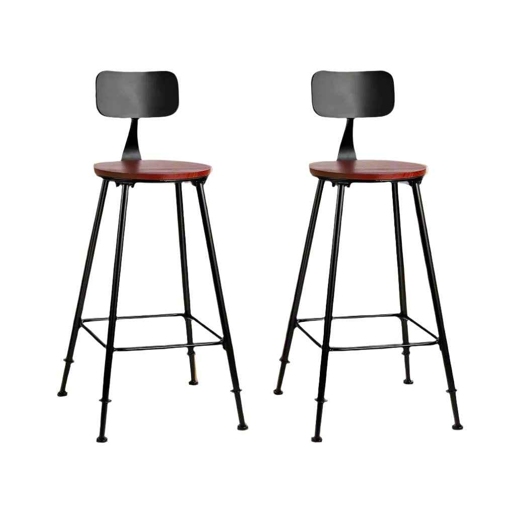 Alex Bar Stools Vintage Metal x2