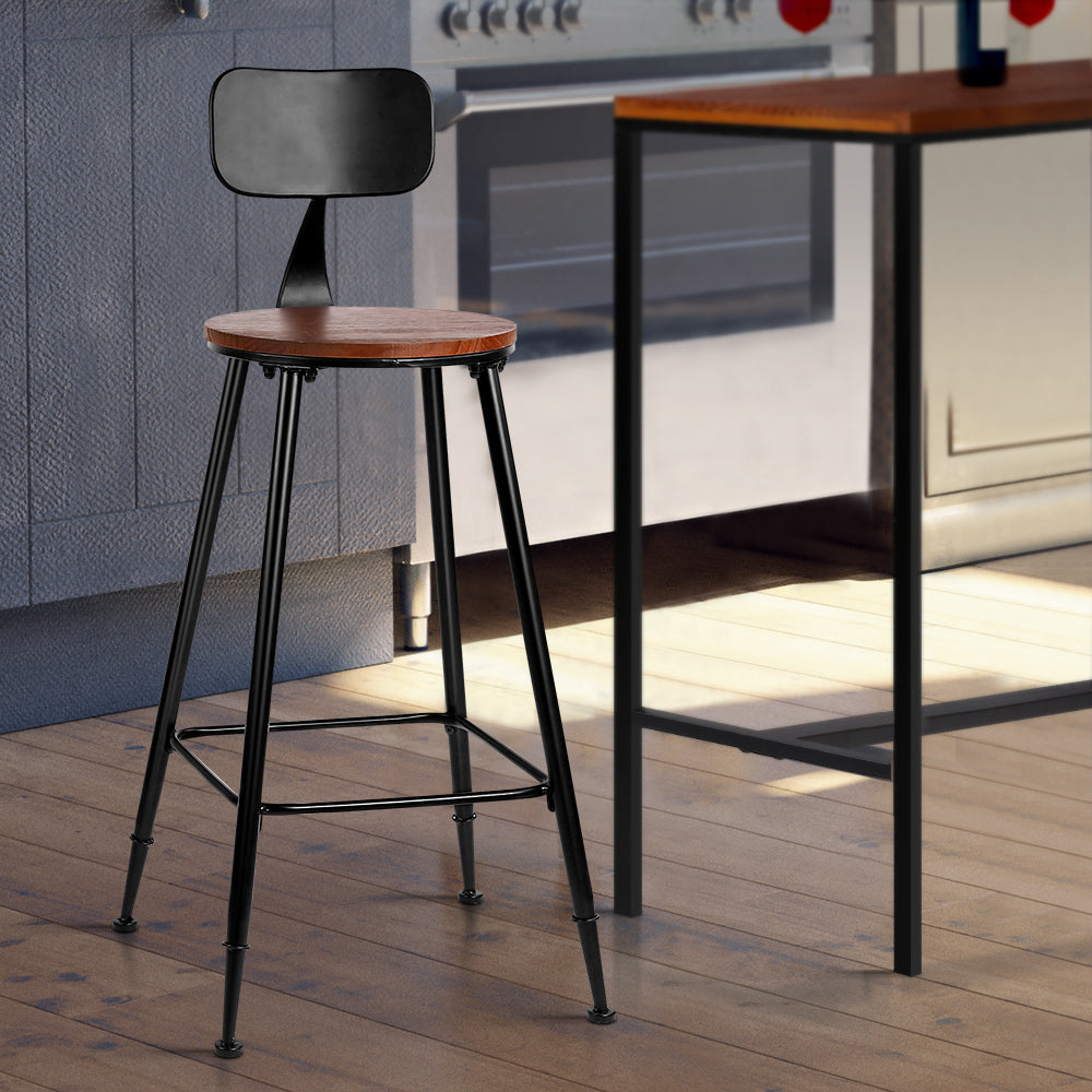 Alex Bar Stools Vintage Metal x2