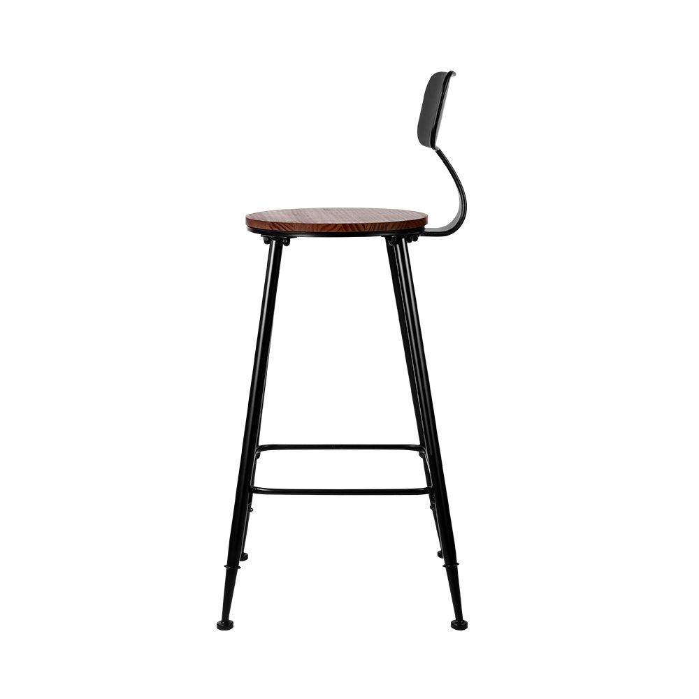 Alex Bar Stools Vintage Metal Chairs x4