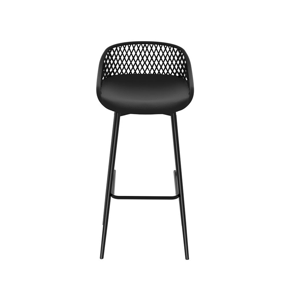 Gardeon Outdoor Bar Stools Plastic and Metal x2