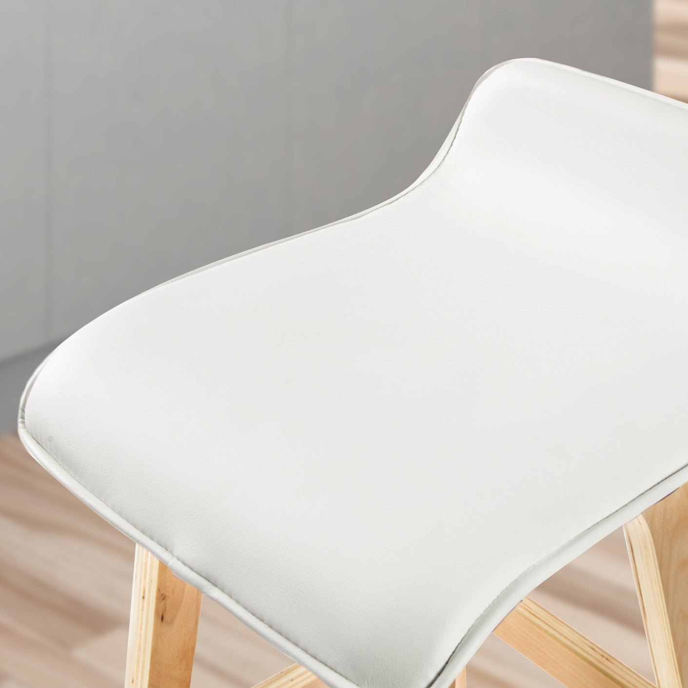 Sophia Stool Leather White x2