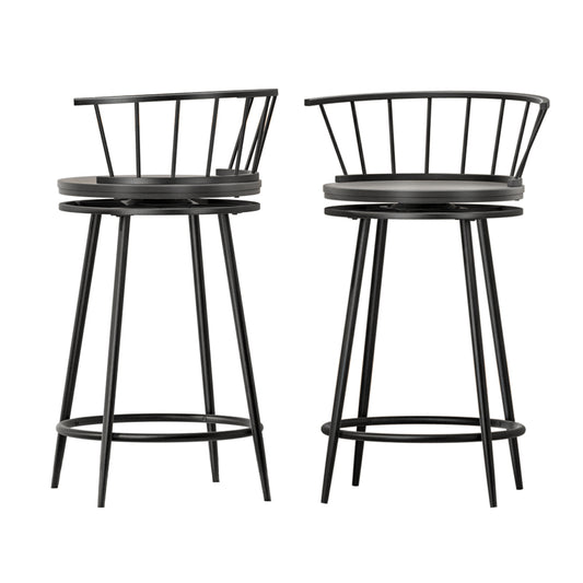 Vanny Swivel Bar Stools x2