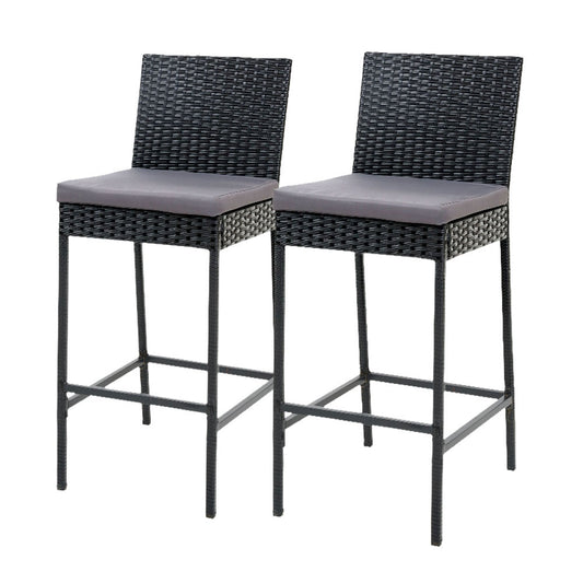 Gardeon Outdoor Bar Stools Rattan x4