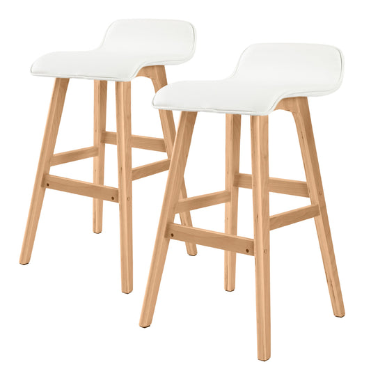 Sophia Stool Leather White x2