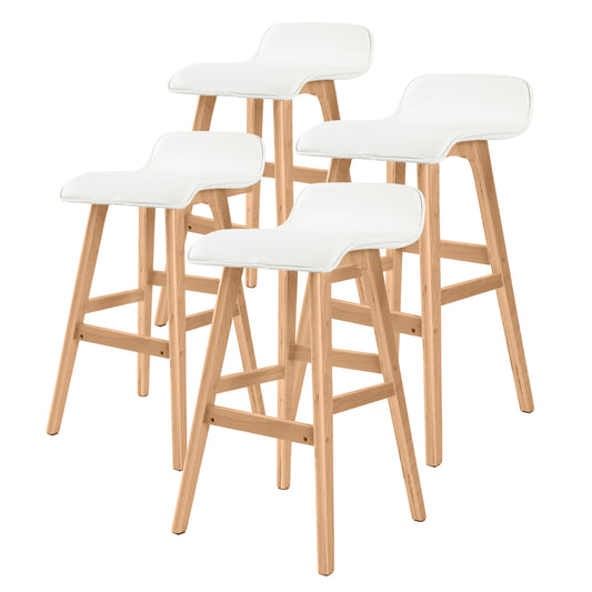 Sophia Stool Leather White x4