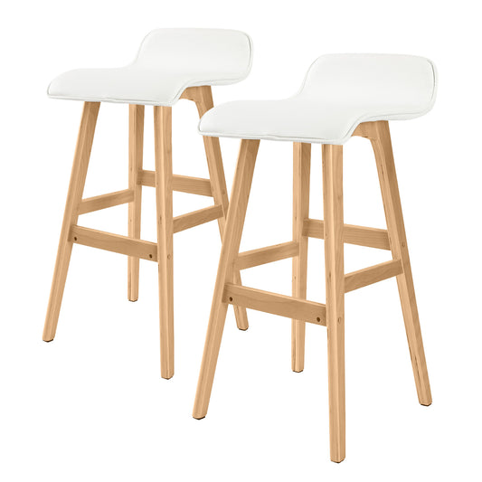 Sophia Stool Leather White x2